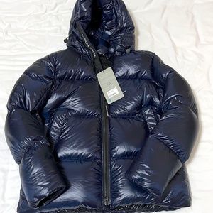 NWT LARGE Canada Goose Men Crofton Puffer Jacket Black Disc